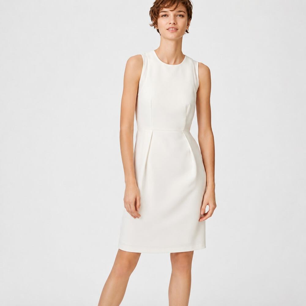 Club Monaco Ohwen White Sleeveless Sheath Dress 0 NWT Bridal Workwear